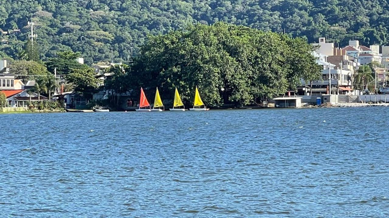 Lakehouse 24Hs Hostel Lagoa Conceicao Florianopolis Bagian luar foto