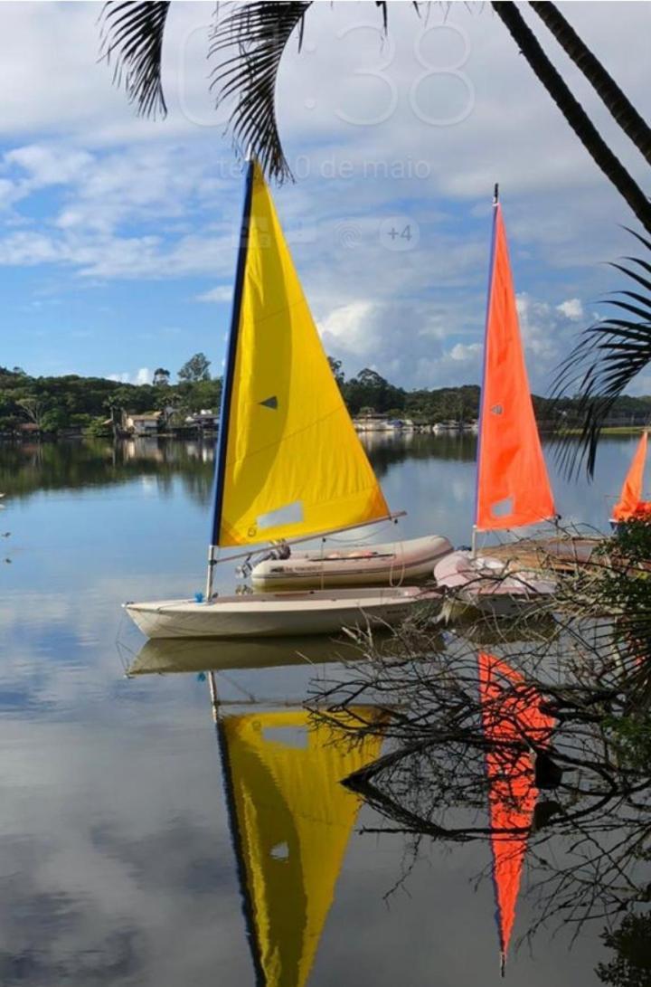 Lakehouse 24Hs Hostel Lagoa Conceicao Florianopolis Bagian luar foto